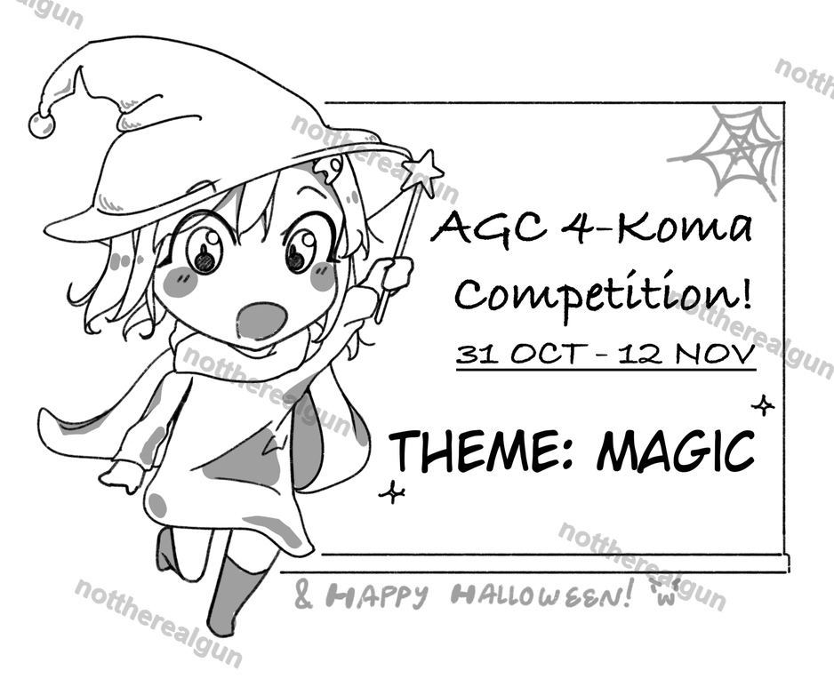 AGC-Chan 4-Koma Competition Announcement, PR Material Sketch, MUIC (2023)