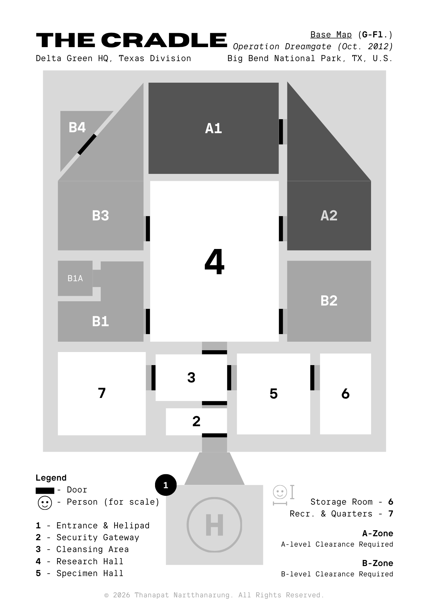 The Cradle: Base, A Custom Delta Green Oneshot Map (2026)
